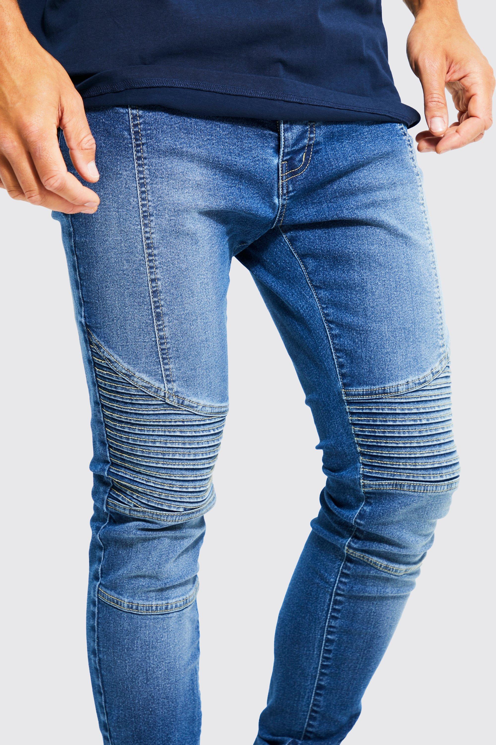 Boohoo hot sale biker jeans